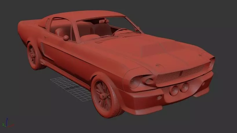 3D printable model – Mustang Shelby GT500 Eleanor 1967