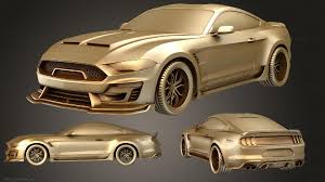 3D printable model – Ford Mustang Shelby Super Snake coupe 2018