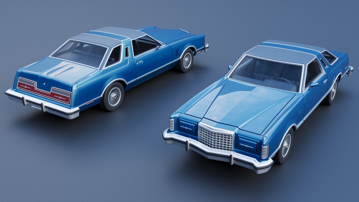 3D printable model – Ford Thunderbird 1977 STL