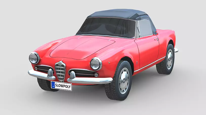 3D printable model  –  Giulietta 1958
