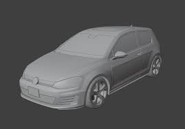 3D printable model – Golf GTI 2019