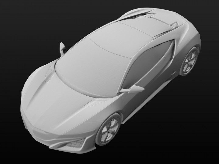 3D printable model  –  HONDA NSX GT CONCEPT
