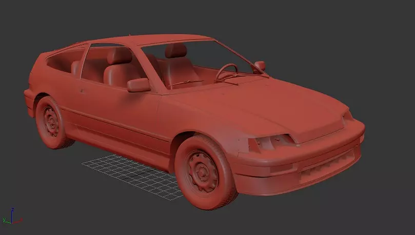 3D printable model  –  Honda Civic Kanjo Racer