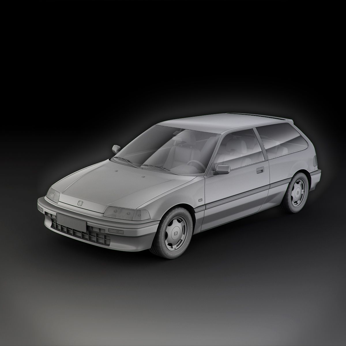 3D printable model  –  Honda Civic (Mk5) hatchback 1991