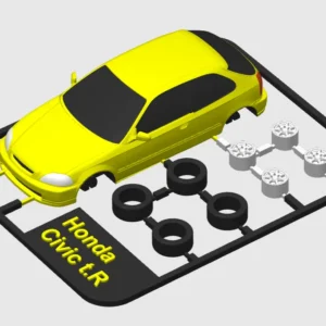 3D printable model  –  Honda Civic Type R kit Card