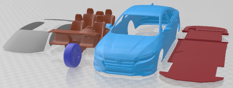 3D printable model  –  Honda Insight 2019