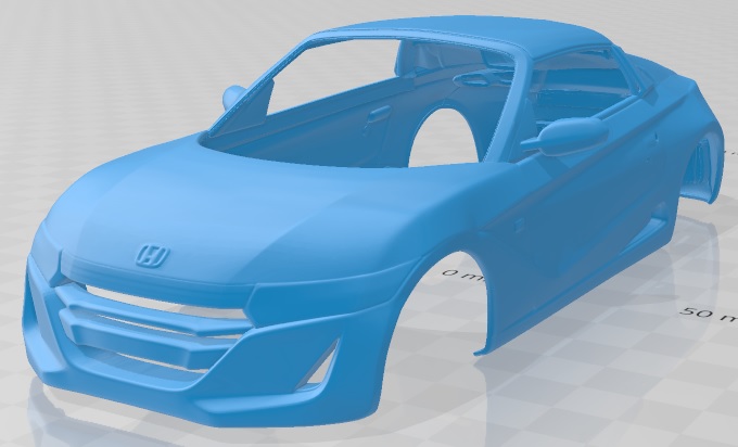 3D printable model  –  Honda S660 2015