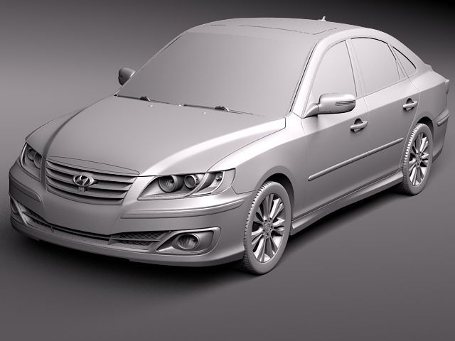 3D printable model  –  Hyundai Azera 2009