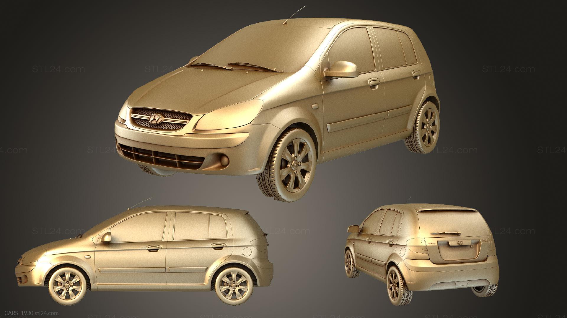 3D printable model  –  Hyundai Getz 2007