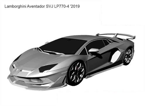 3D printable model  –  Lamborghini Aventador 2019
