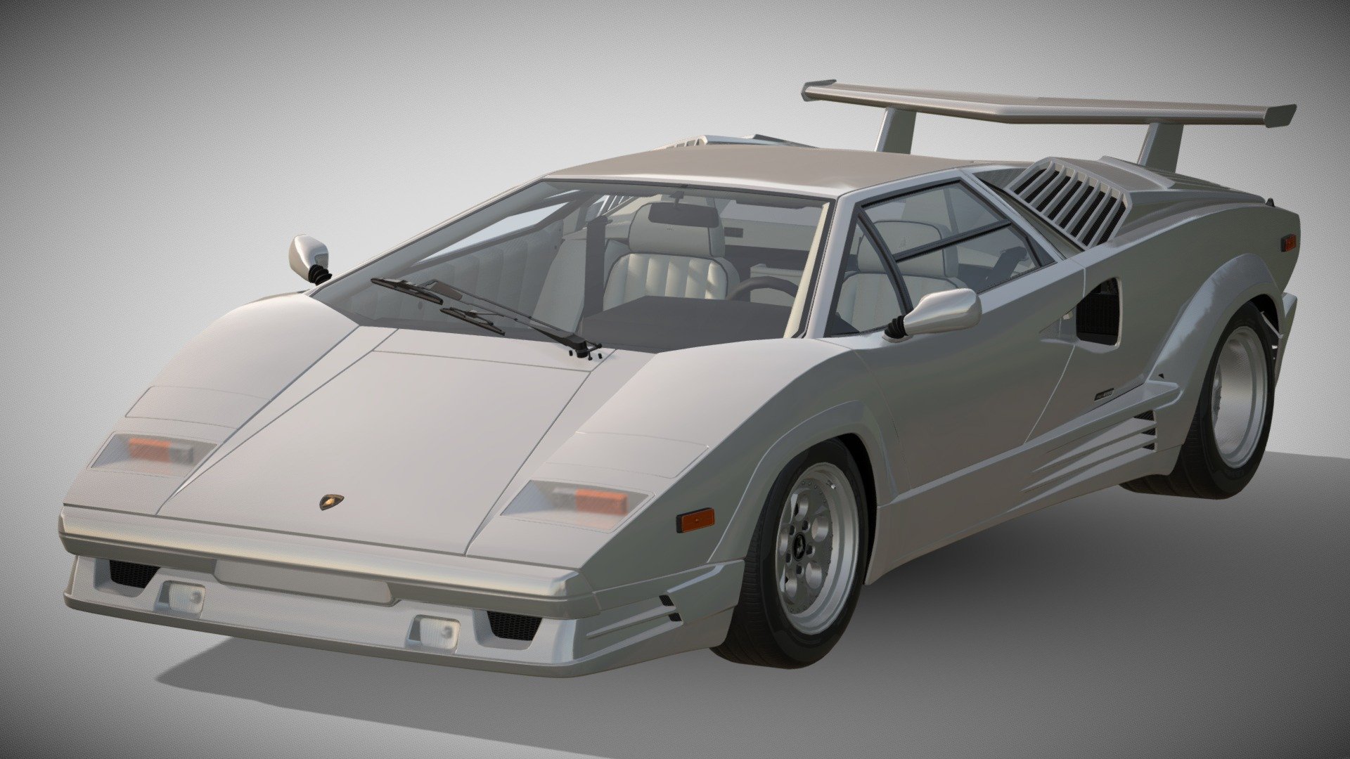 3D printable model  –  Lamborghini Countach