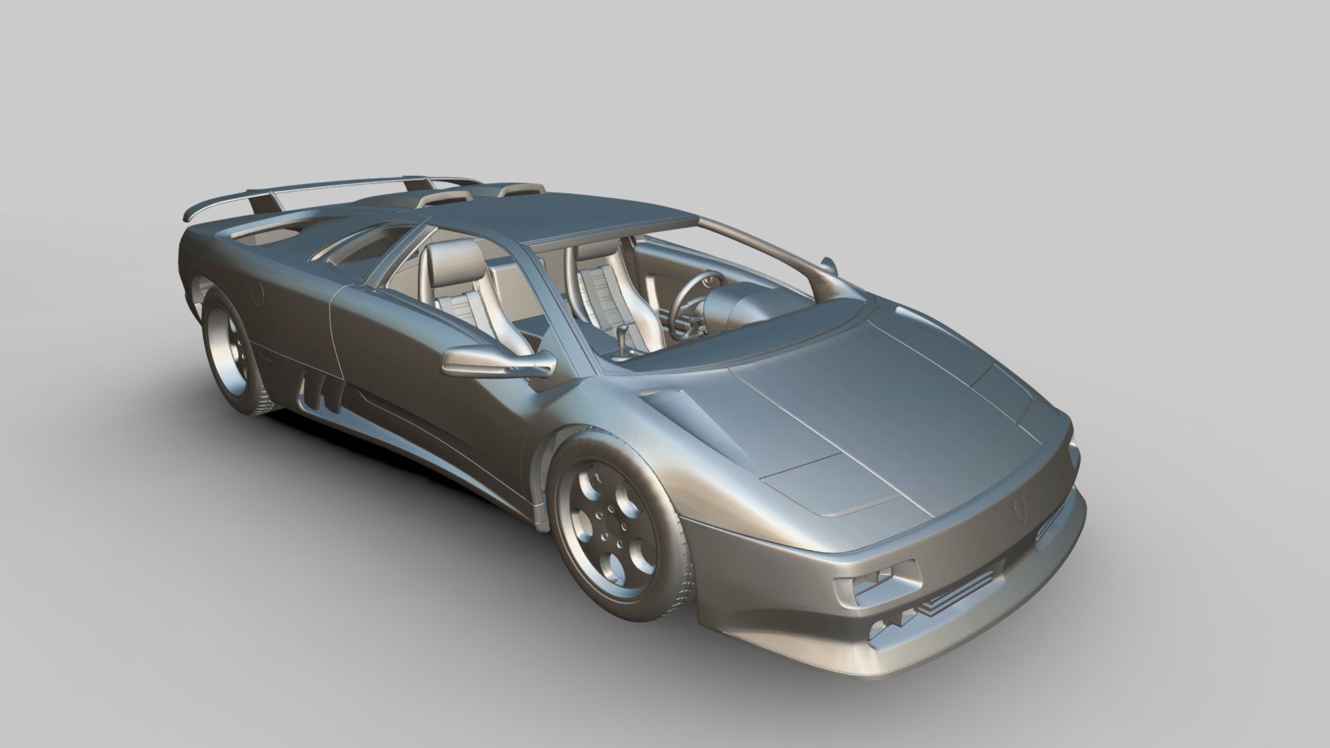 3D printable model  –  Lamborghini Diablo VT 1993