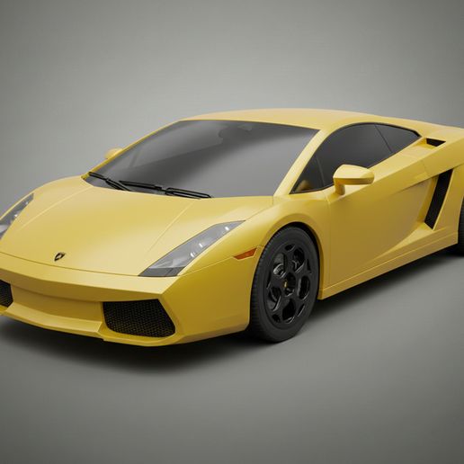 3D printable model  –  Lamborghini Gallardo 2003