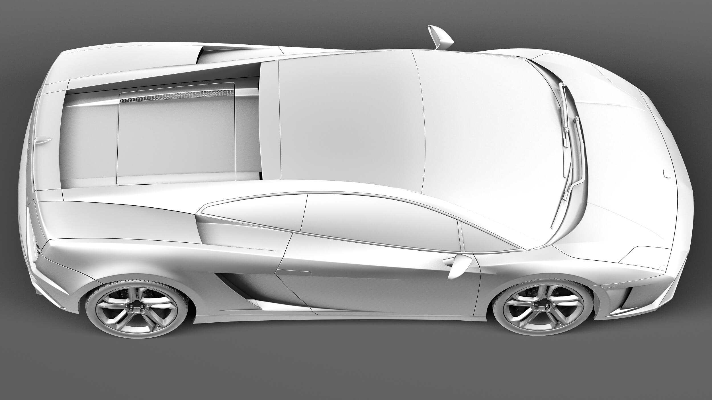 3D printable model  –  Lamborghini Gallardo blend