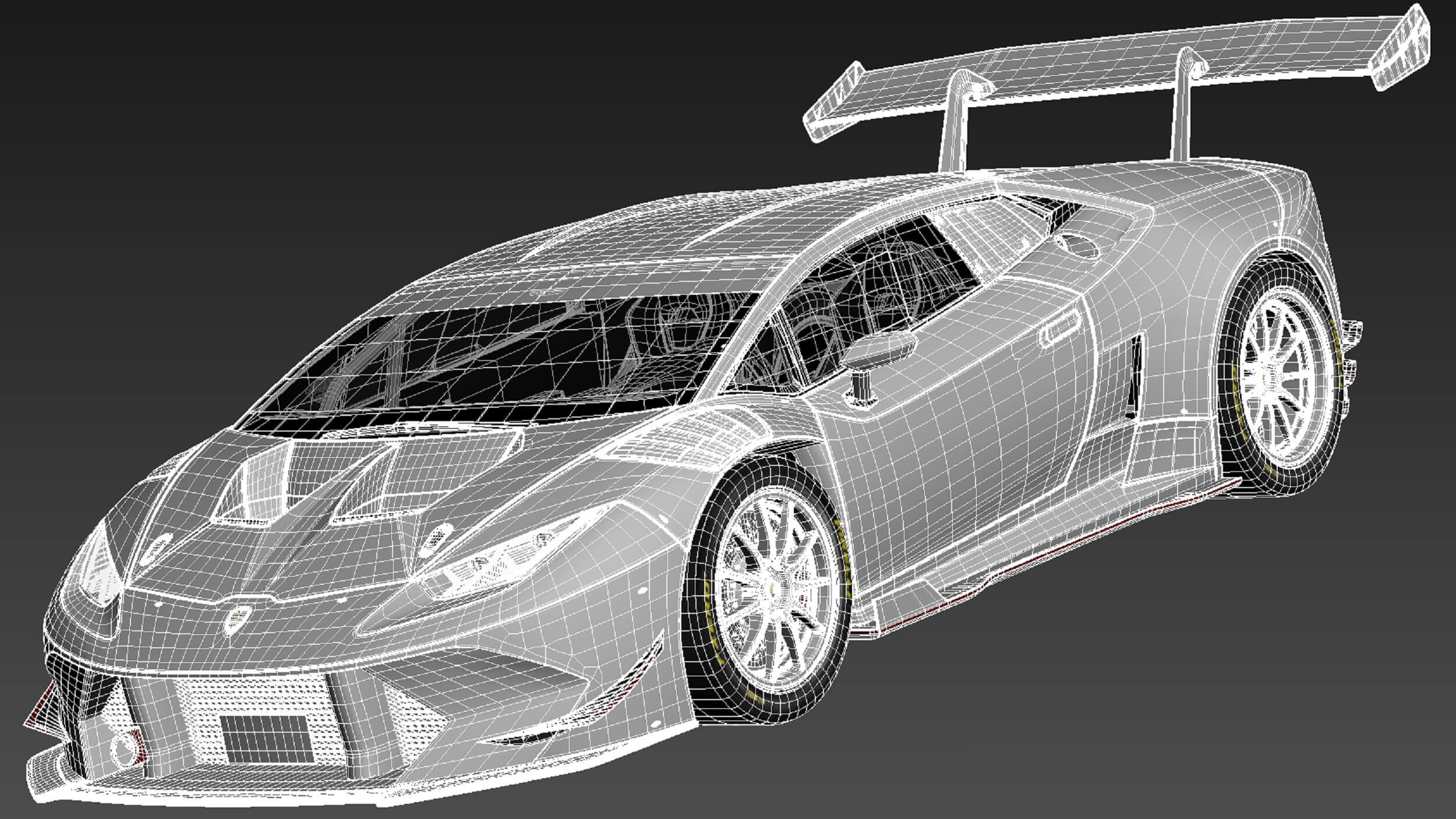 3D printable model  –  Lamborghini Huracan Super Trofeo