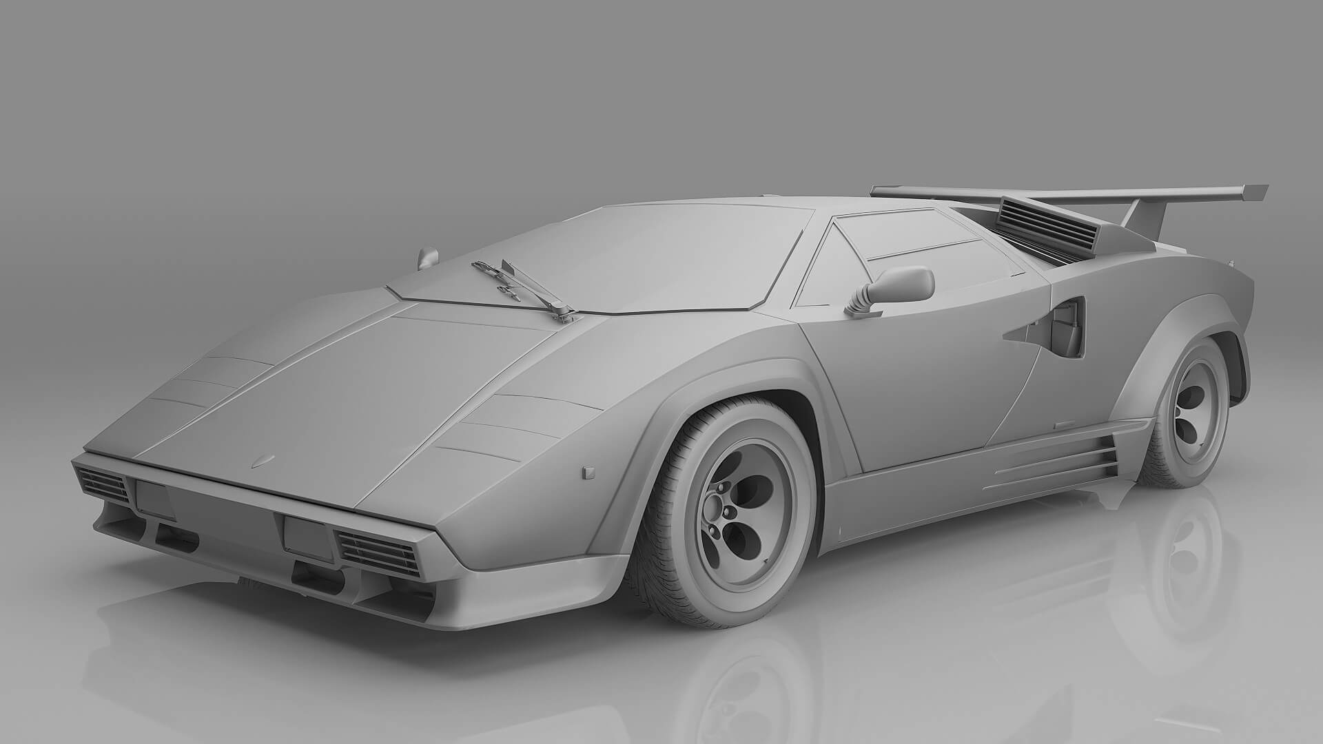 3D printable model  –  Lamborghini LP5000 QV