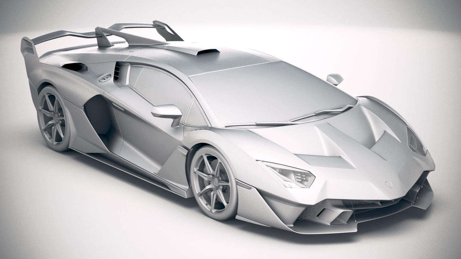 3D printable model  –  Lamborghini SC18 2019 3D Model