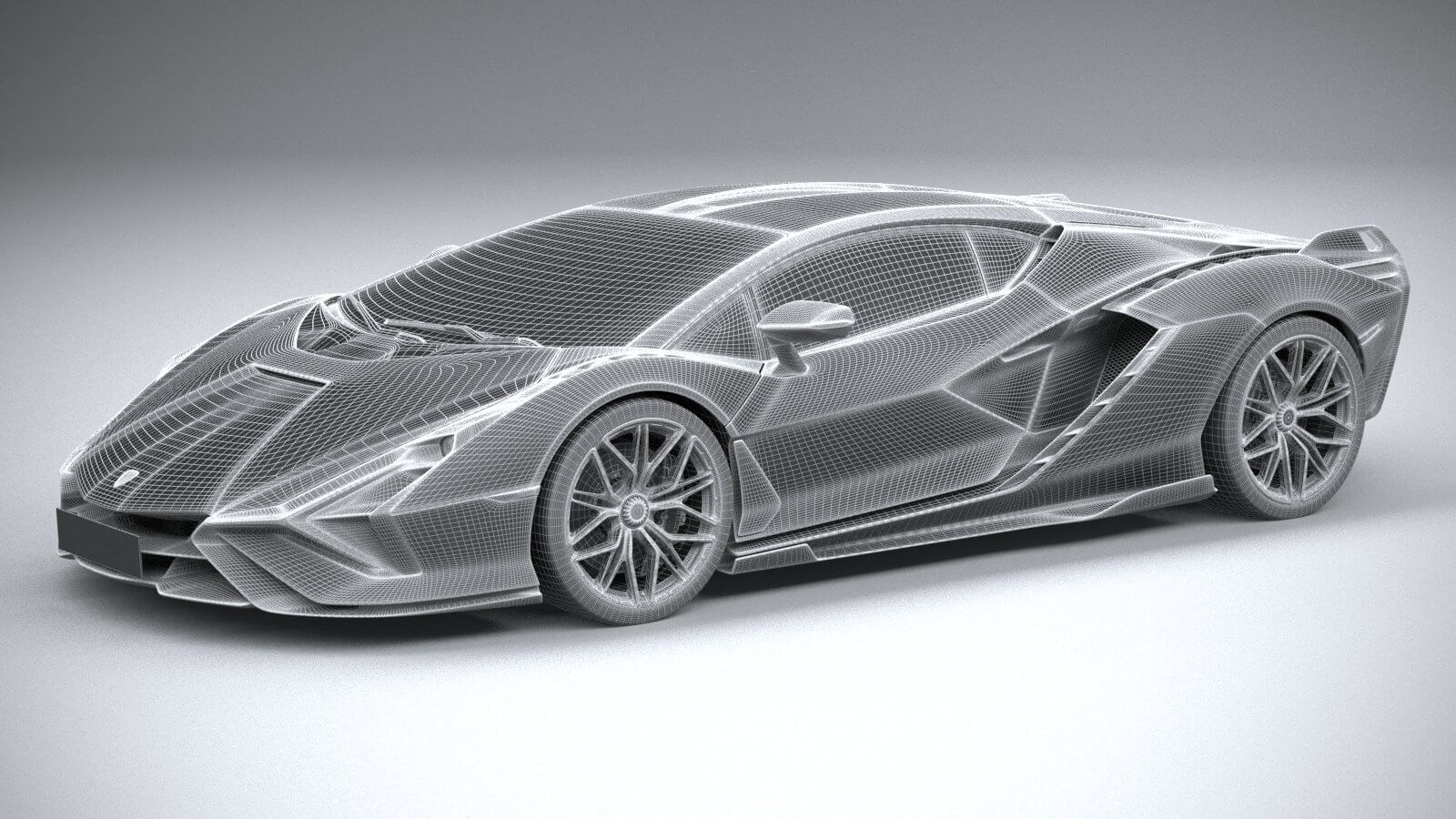 3D printable model  –  Lamborghini Sian 2020