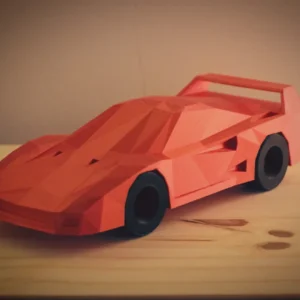 3D printable model  –  Low Poly Ferrari f40