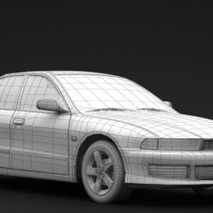 3D printable model  –  Mitsubishi Galant (Mk8) sedan 1996