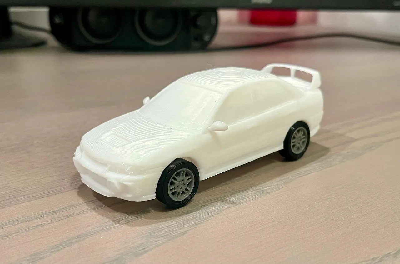 3D printable model  –  Mitsubishi Lancer Evolution 4 Kit Card complete