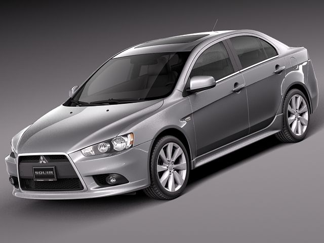 3D printable model  –  Mitsubishi Lancer Sedan 2009
