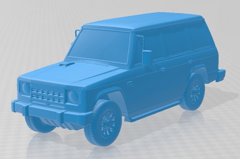 3D printable model  –  Mitsubishi Pajero Wagon 1983