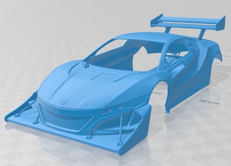 3D printable model  –  NSX EV concept 2016