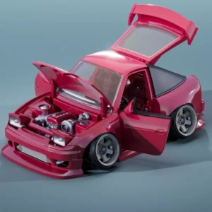 3D printable model  –  Nissan 200sx cartoon model kit