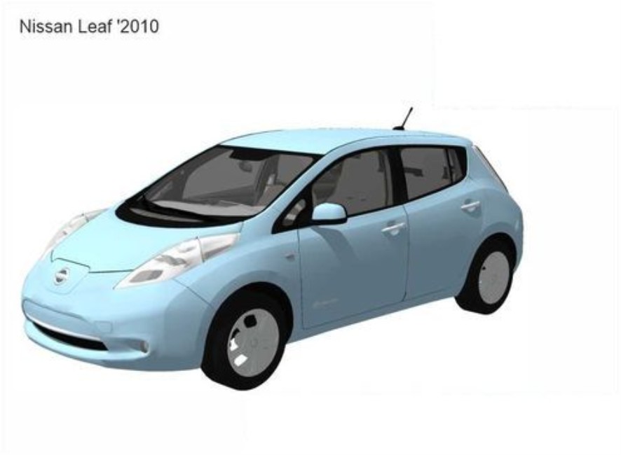 3D printable model  –  Nissan leaf 2010