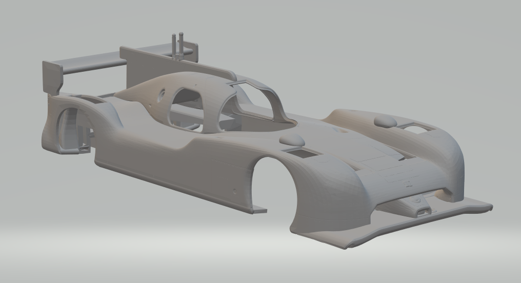 3D printable model  –  Nissan+GT-R+LM+slot+car