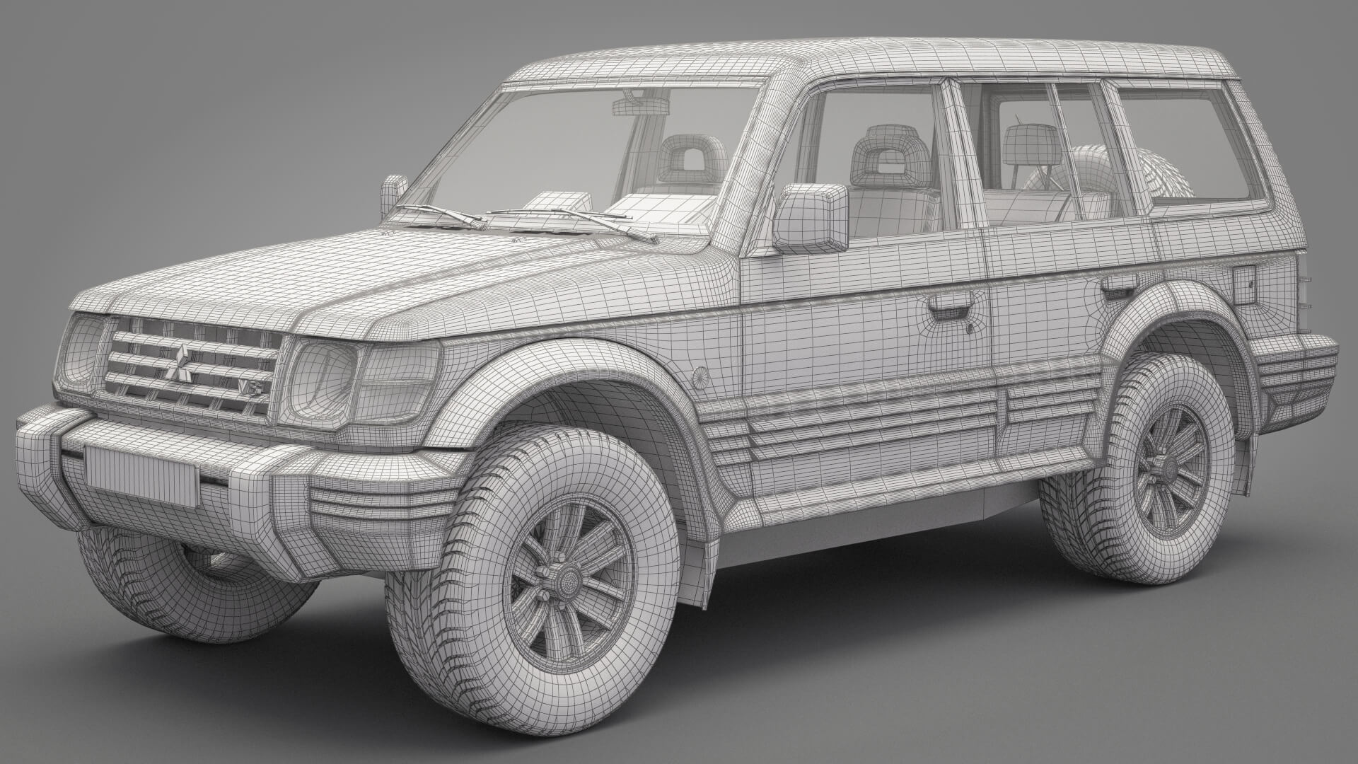 3D printable model  –  PAJERO 1991