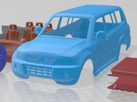 3D printable model  –  PAJERO 2005 5DOOR