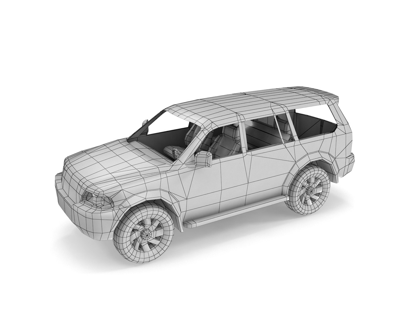 3D printable model  –  Pajero 1996