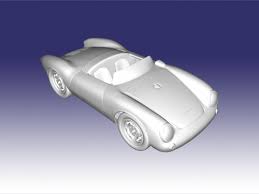 3D printable model – Porsche 550 Spyder