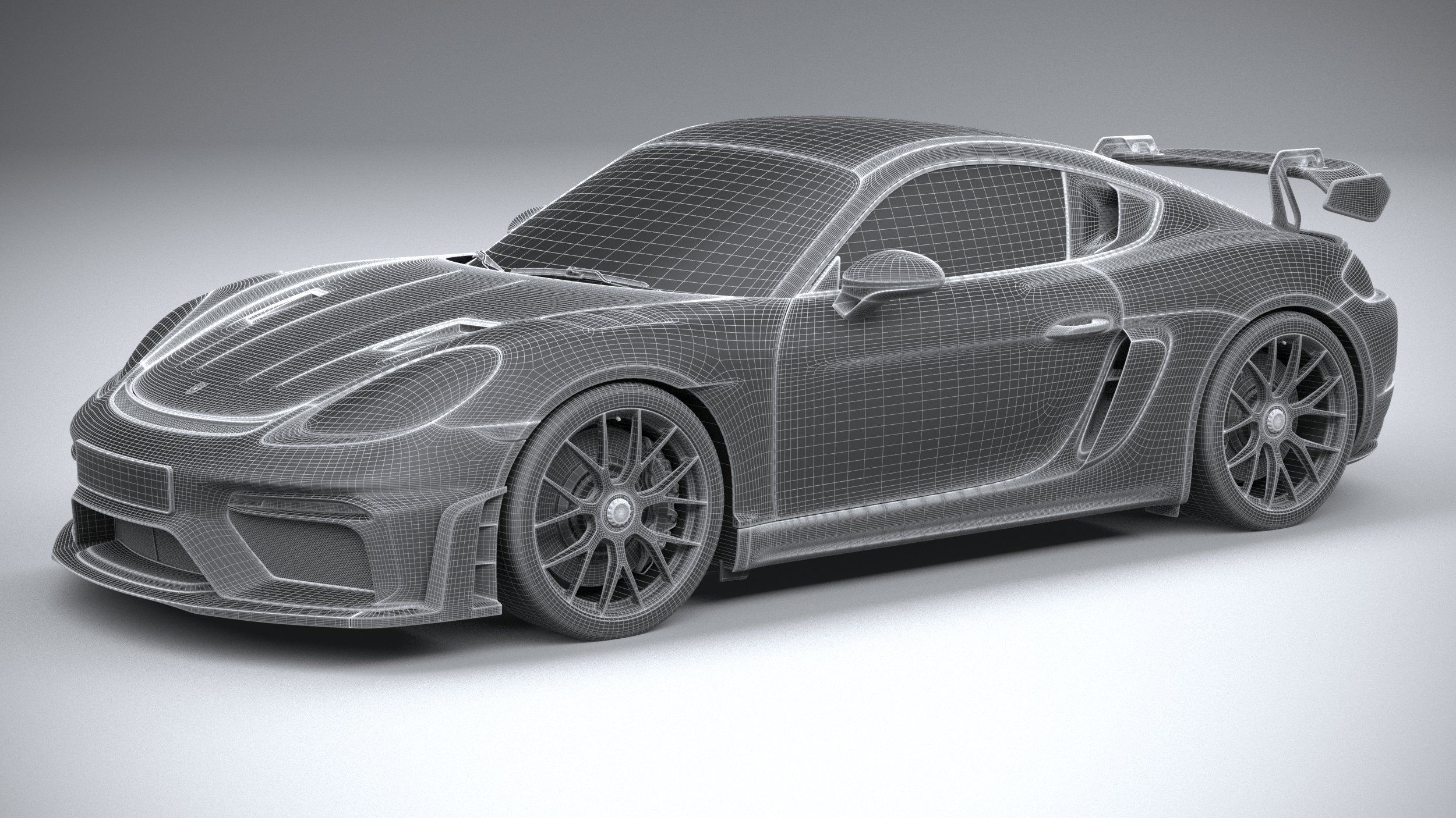 3D printable model  –  Porsche 718 Cayman GT4 RS 2022