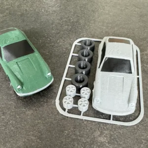3D printable model  –  Porsche 911 964 turbo kit card model