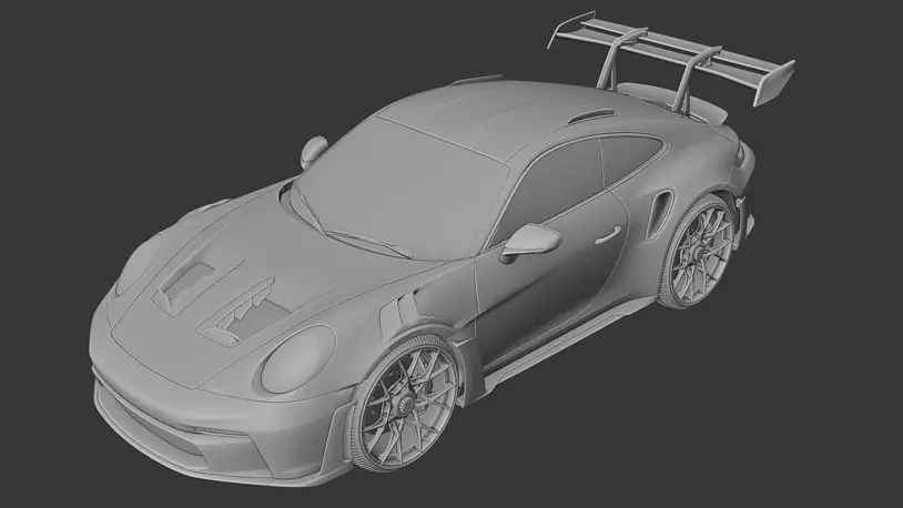 3D printable model  –  Porsche 911 Carrera (991) RSR 2013 3D Model