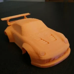 3D printable model  –  Porsche 911 GT2 Slot Car Body
