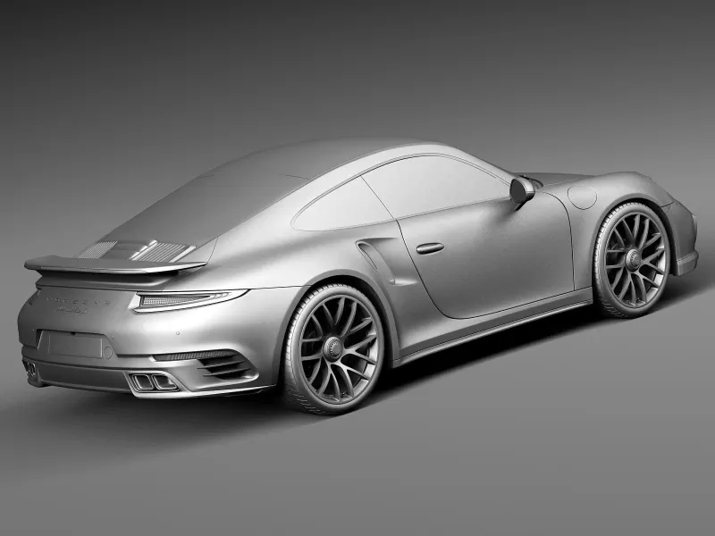 3D printable model  –  Porsche 911 Turbo S Coupe 2016