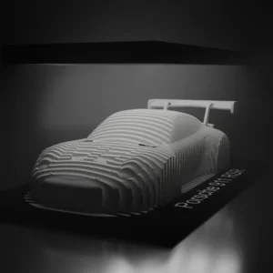 3D printable model  –  Porsche 911 layered