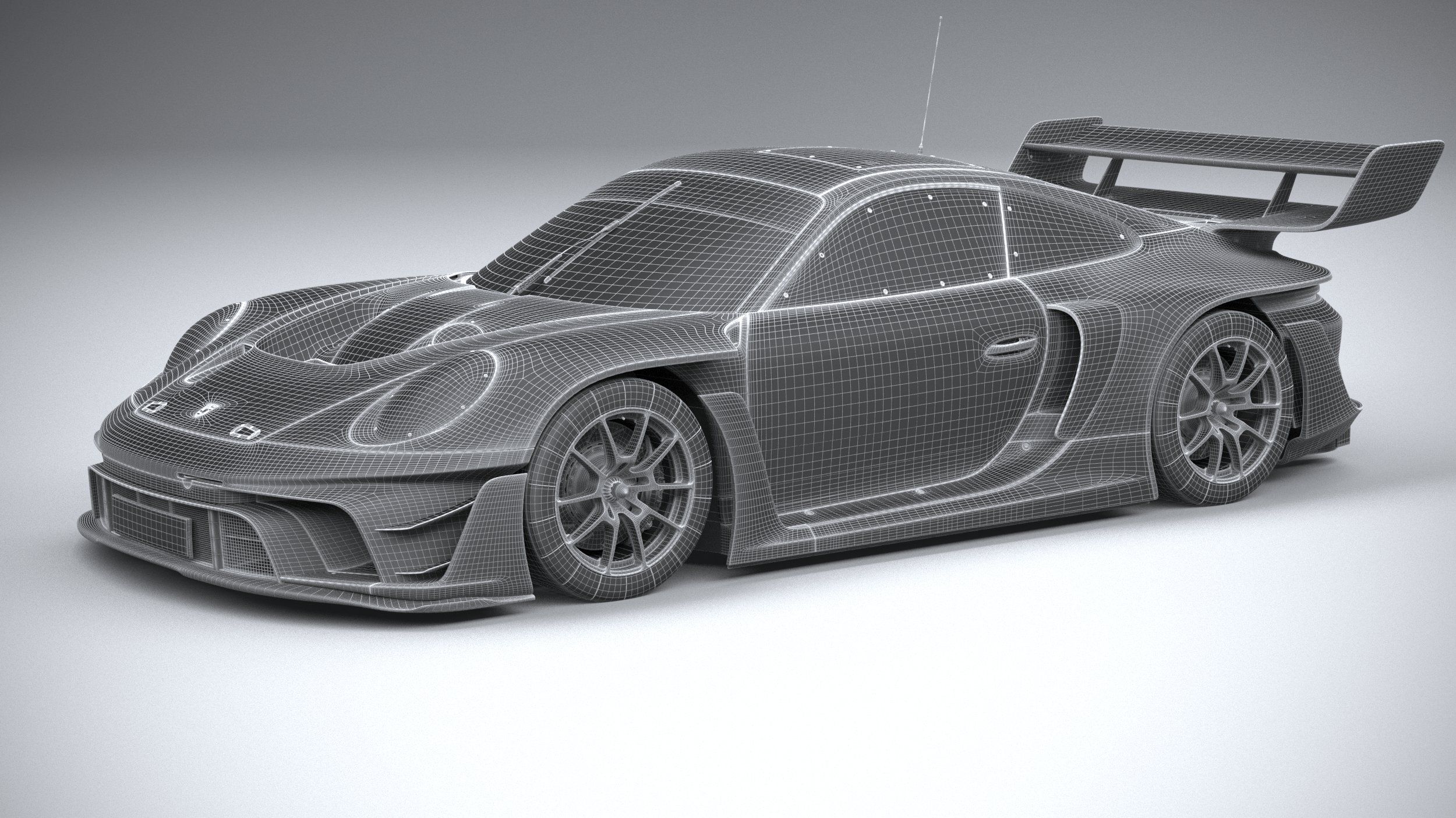 3D printable model  –  Porsche 992 GT3R