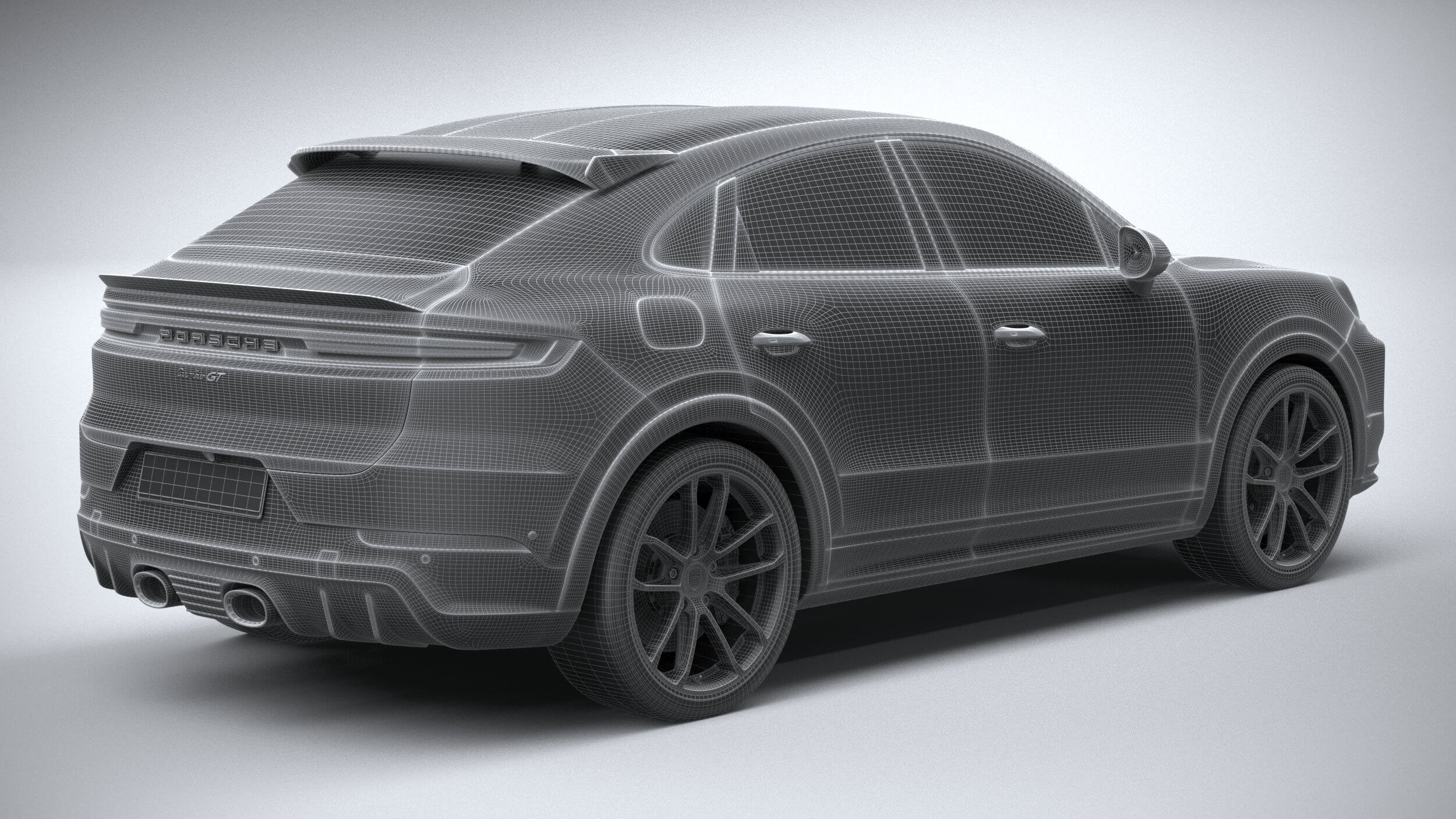 3D printable model  –  Porsche Cayenne Turbo GT 2024