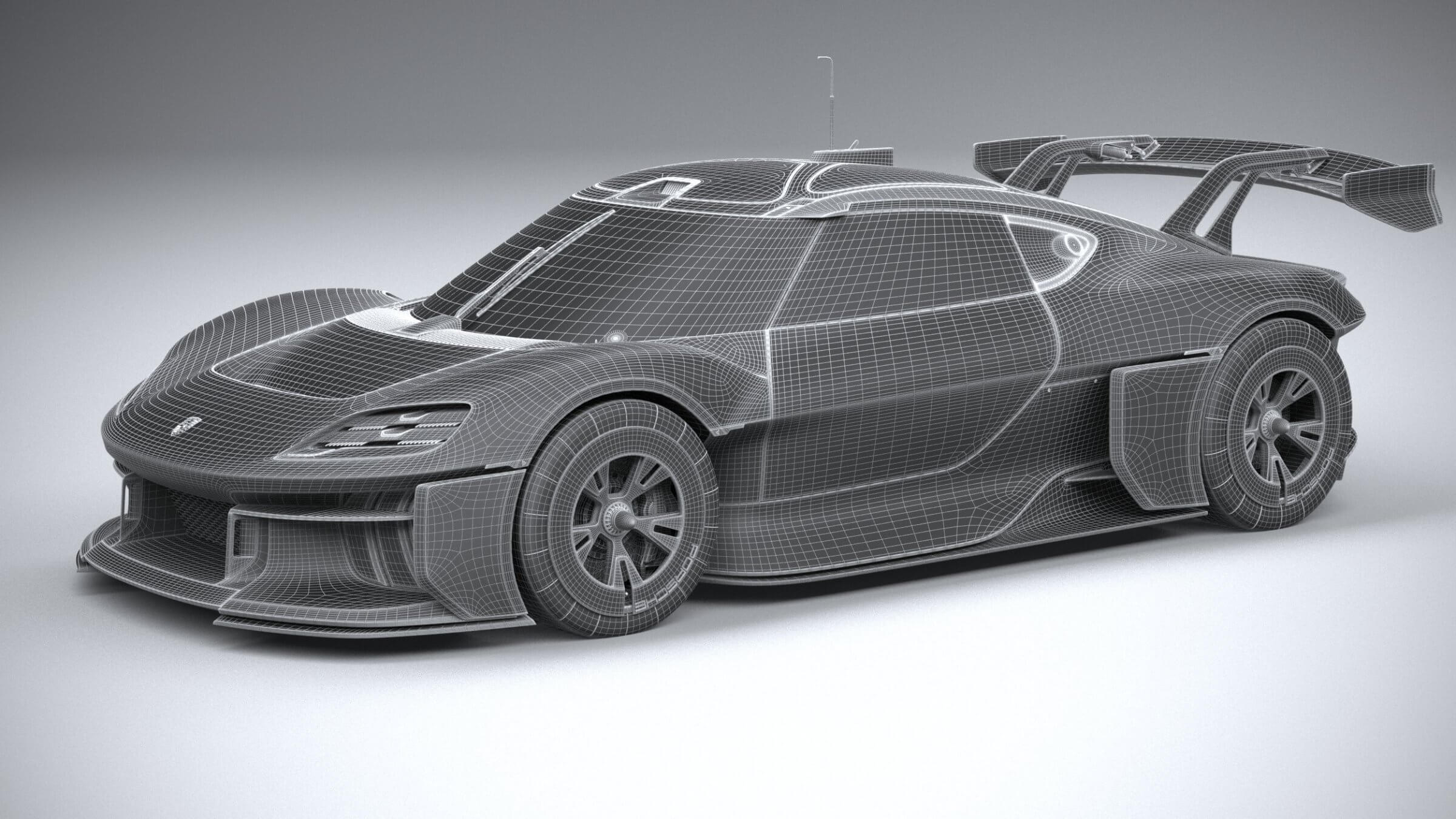 3D printable model  –  Porsche Mission E