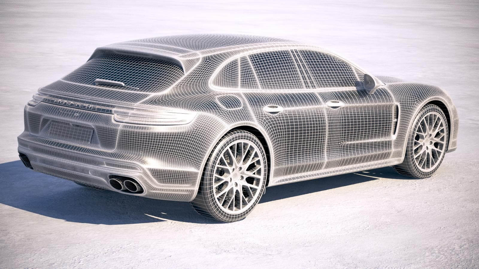 3D printable model  –  Porsche Panamera GTS 2018