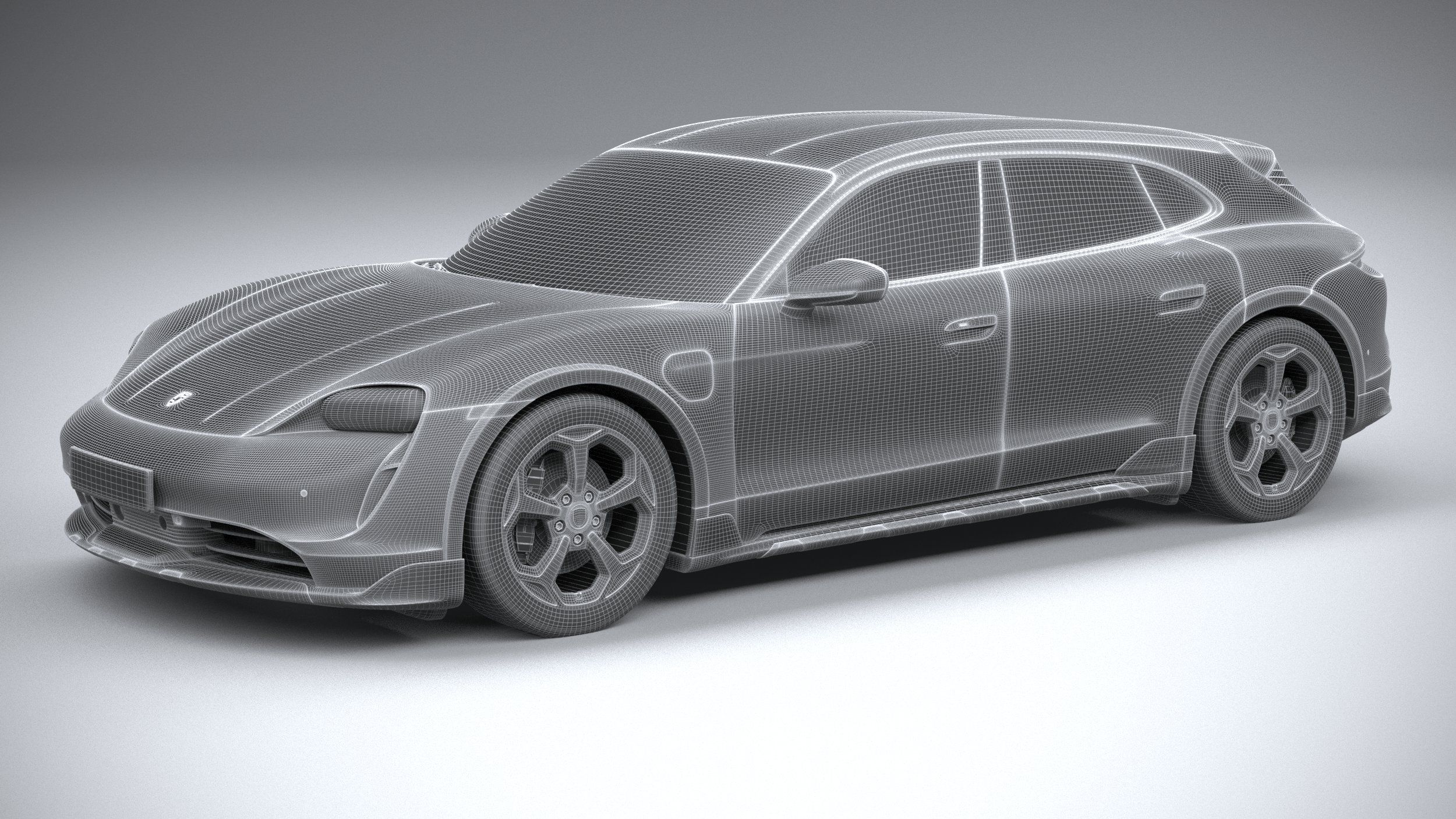 3D printable model  –  Porsche Taycan 4s cross turismo 2021