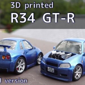 3D printable model  –  R34 GTR DEFORMED