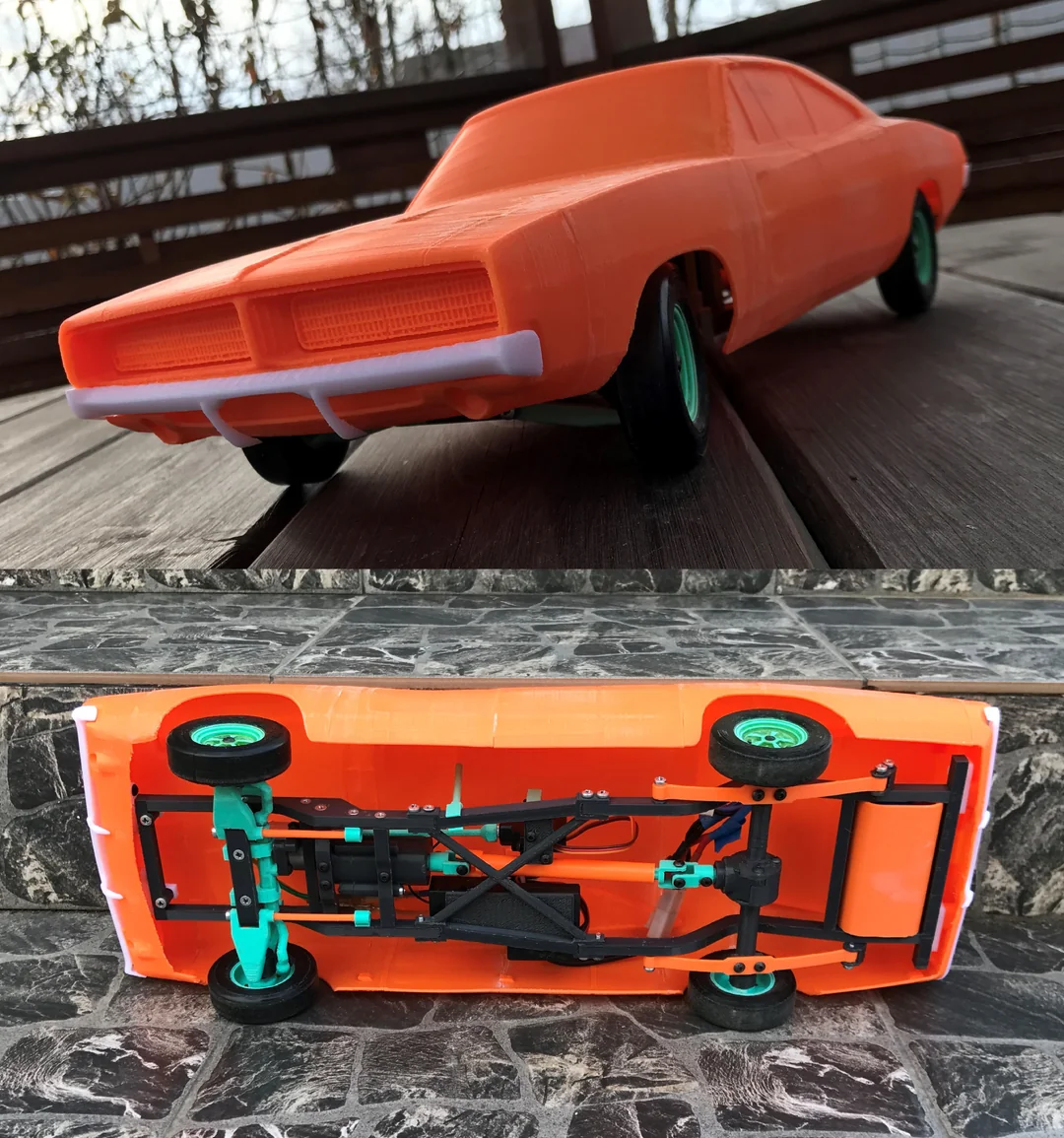 3D printable model – RC open 1 10 Dodge Charger