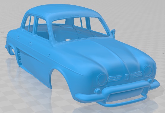 3D printable model  –  Renault 4cv 1960