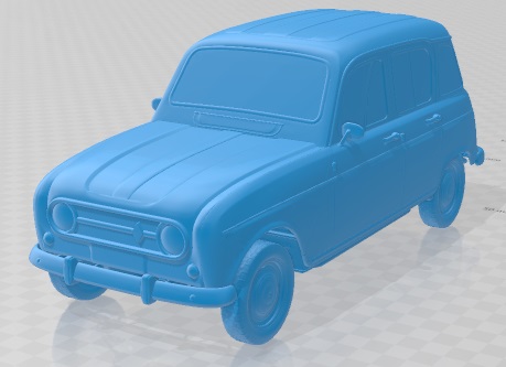 3D printable model  –  Renault-4l-rc